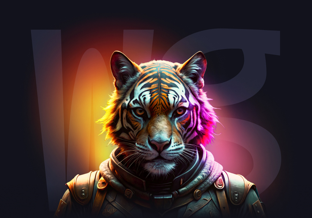 Cyberpunk Tiger