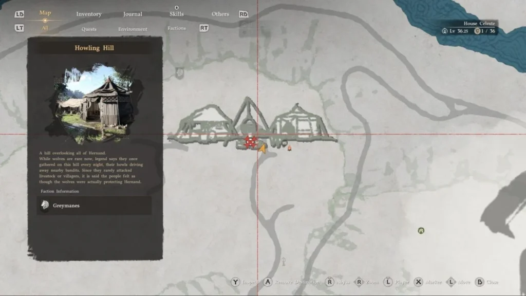 Howling Hill location map in Dragon's Dogma 2