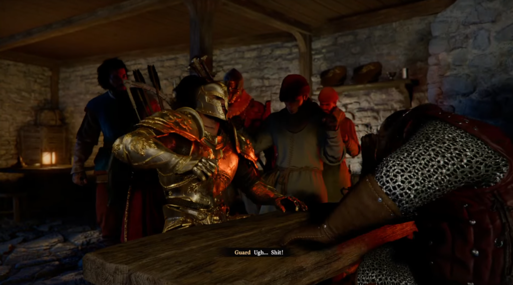 Кратос сражается с драуграми в пещере God of War