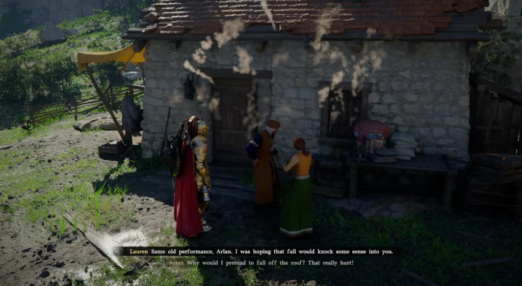 Кратос бежит к сундуку на ледяной скале God of War