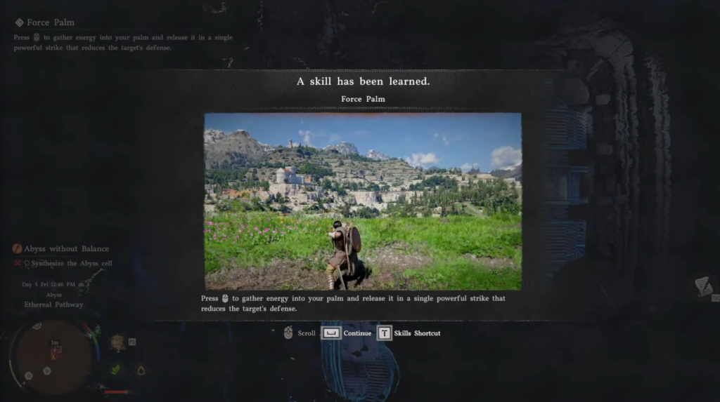 Кратос открывает оранжевую дверь в God of War