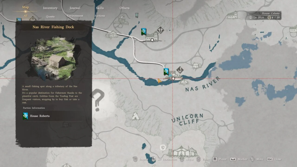 Nas River Fishing Dock map location in Dragon's Dogma 2