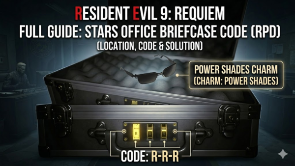 Resident Evil 9 Requiem: The code for the suitcase in the STARS RPD office