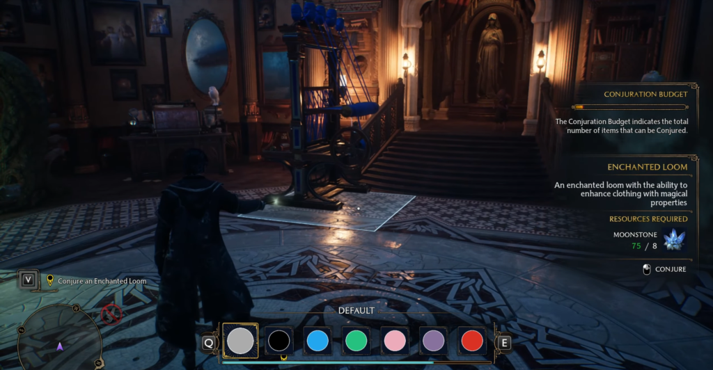 Hogwarts Legacy wizard conjures enchanted loom in Room of Requirement
