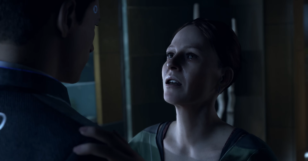 Kara hugs Connor in Detroit: Become Human indoors