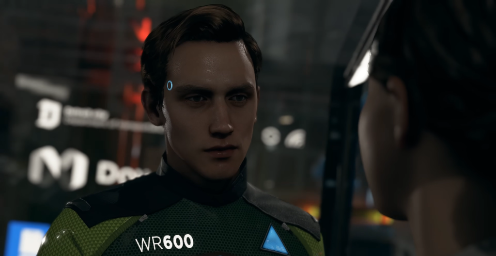 Connor from Detroit: Become Human talking indoors