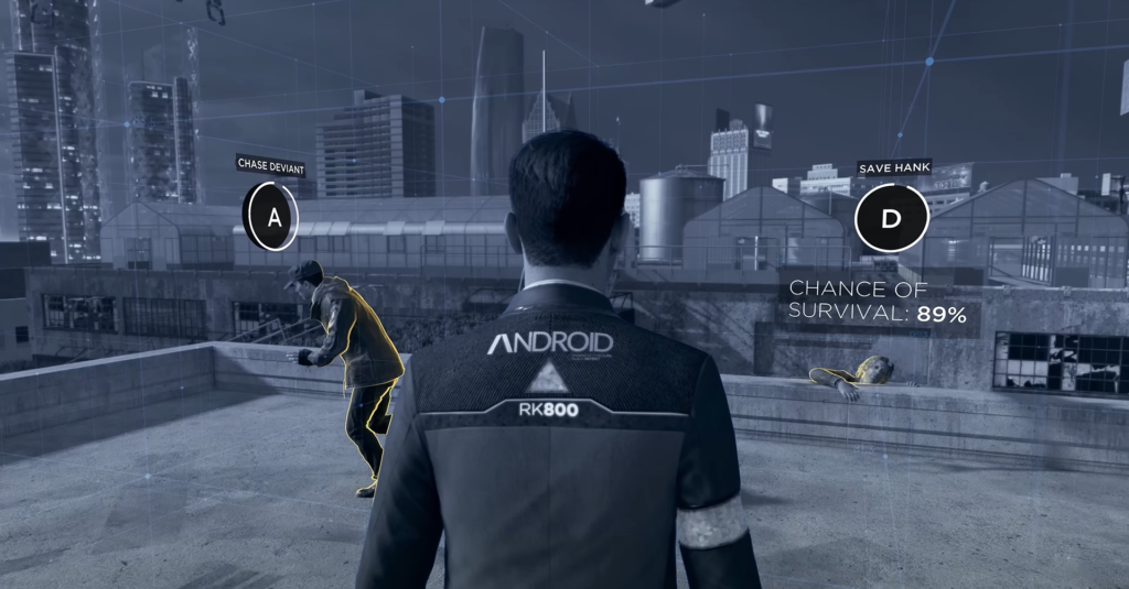 Connor in Detroit: Become Human faces rooftop choice