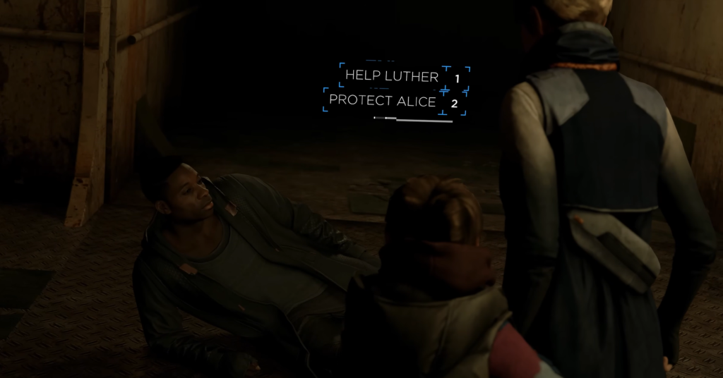 Detroit: Become Human choice to help Luther protect Alice