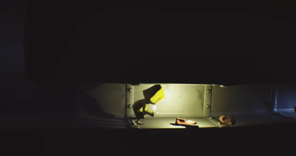Six from Little Nightmares sneaking through metal vent