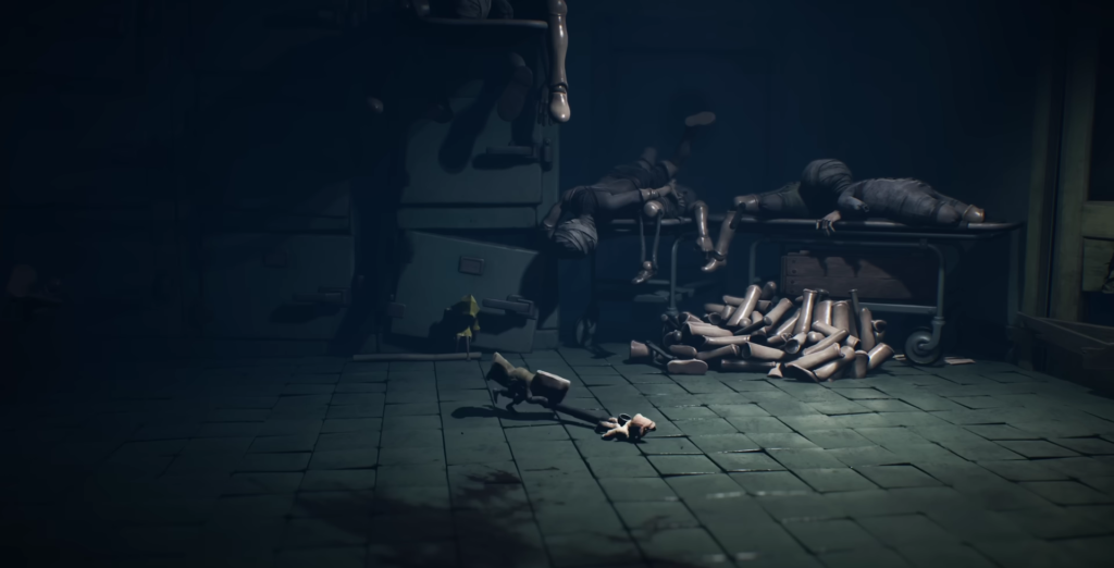 Шестая из Little Nightmares бежит по больнице