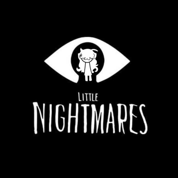 Little Nightmares logo with girl silhouette inside eye