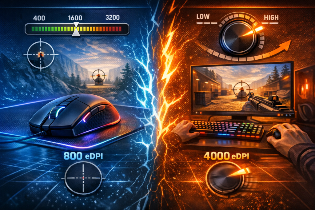 Gaming mouse DPI settings