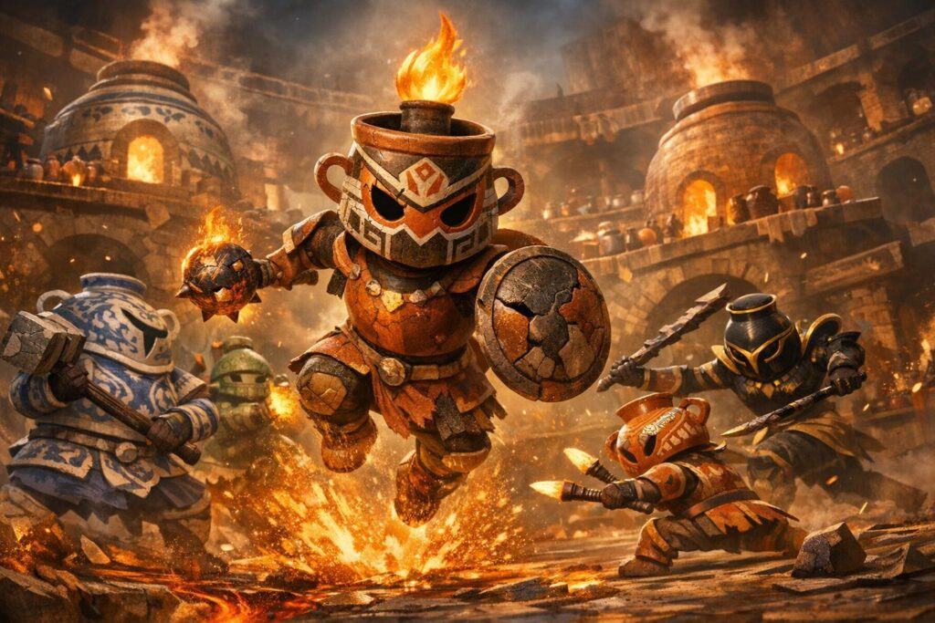 Battle of fiery warriors