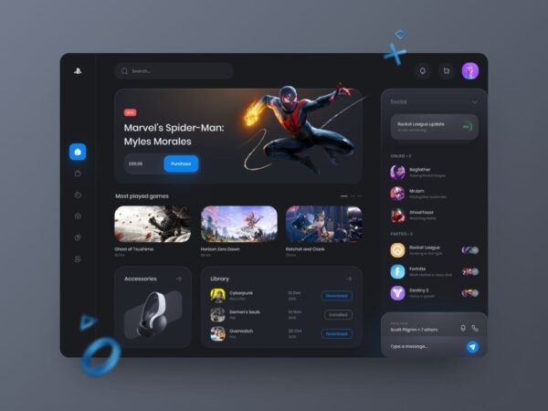 Miles Morales leaps on PlayStation Store interface screen